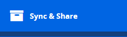 There is a narrow, dark blue band underneath the Sync & Share tab